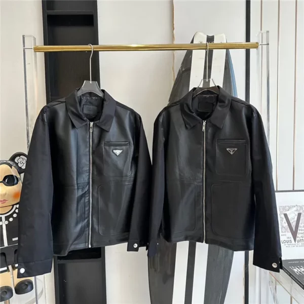 2023fw Prada Real Leather Jacket