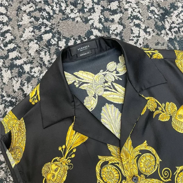 2023ss Versace Pure Silk Shirt