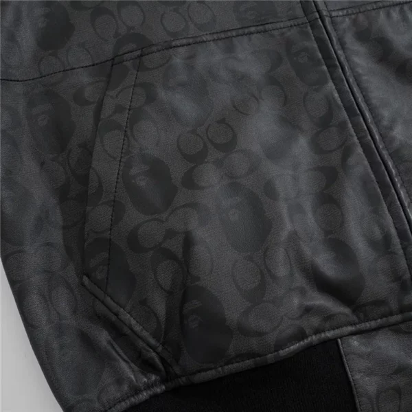 2022ss BAPE Real Leather Jacket