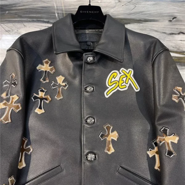 2022fw Chrome Hearts Real Leather Jacket