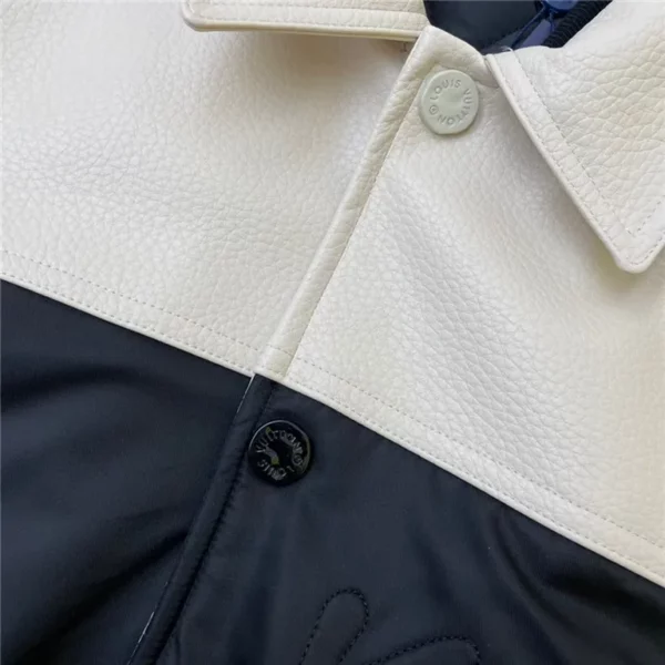 2024ss Louis Vuitton Leather Cotton Jacket