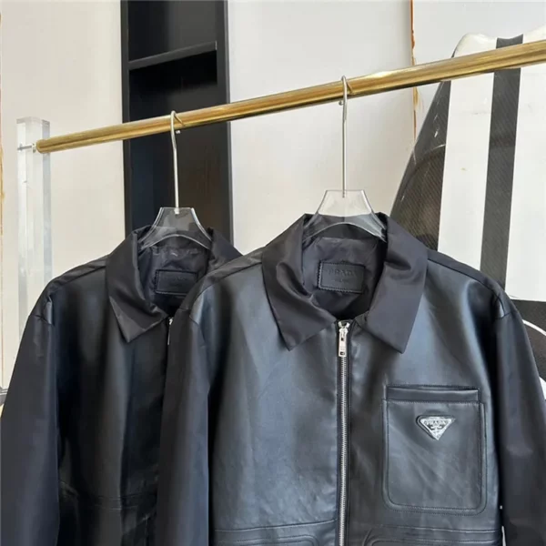 2023fw Prada Real Leather Jacket