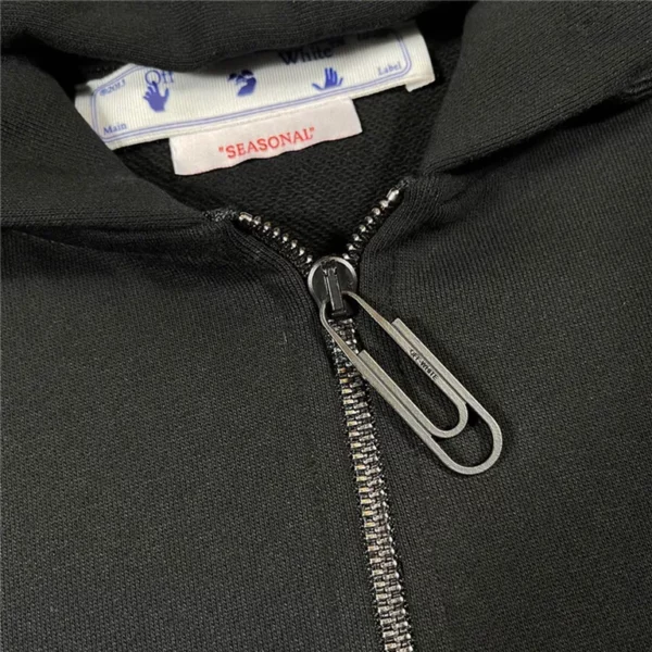 2023fw Off White Zipper Hoodie