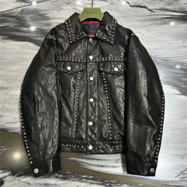 2023fw Gucci Real Leather Jacket