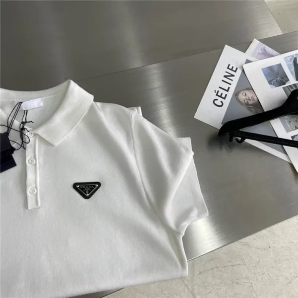 2023ss Prada  Polo Shirt