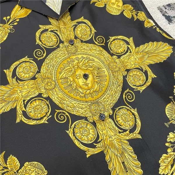 2023ss Versace Pure Silk Shirt