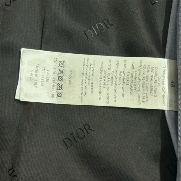 2023fw Dior Real Leather Jacket