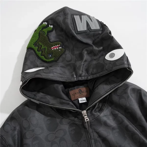 2022ss BAPE Real Leather Jacket