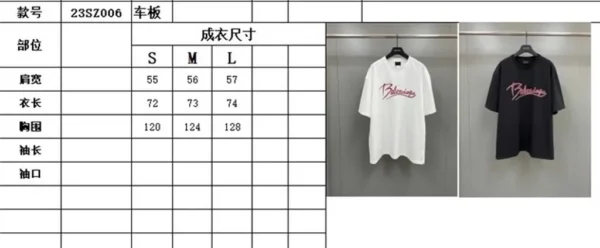 2023ss Balenciaga T Shirt