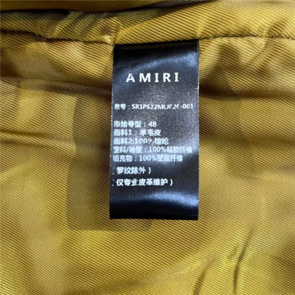 2022fw Amiri Real leather Jacket