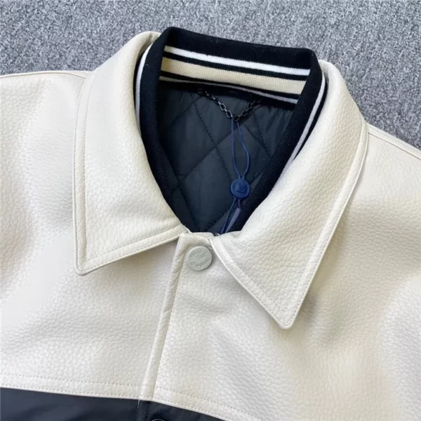 2024ss Louis Vuitton Leather Cotton Jacket