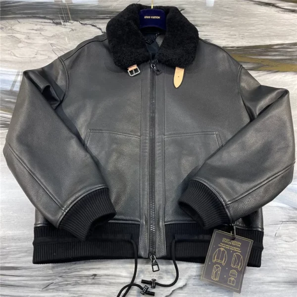 2022fw Louis Vuitton Real leather Jacket