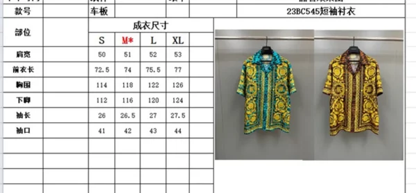 2023fw Versace Silk Shirt