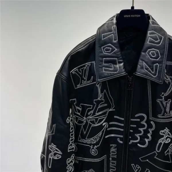 2022ss Louis Vuitton Real Leather Jacket