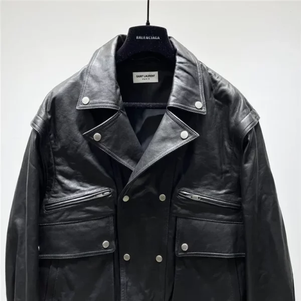 2023fw Saint Laurent Leather Jacket