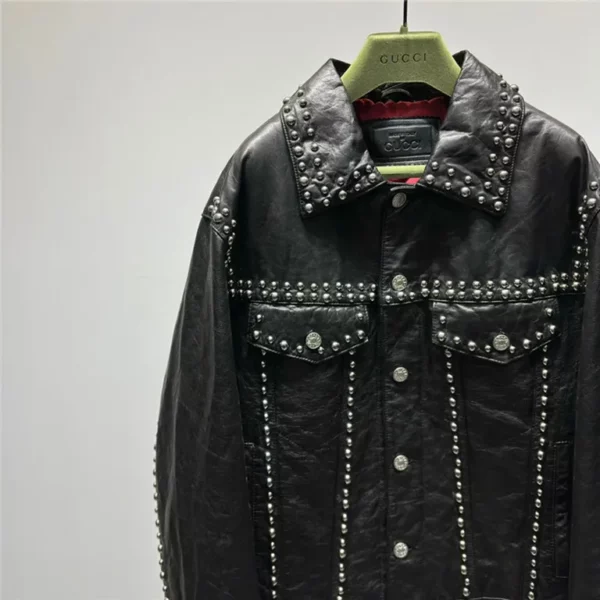 2023fw Gucci Real Leather Jacket