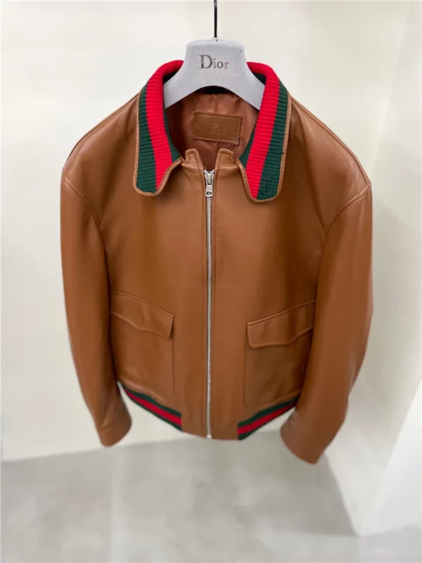 2024 Gucci Leather Jacket