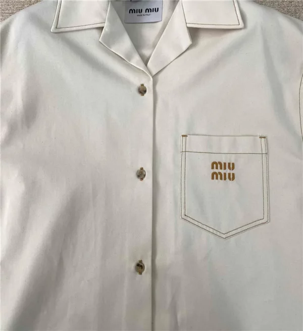 2024SS Miu miu Shirt