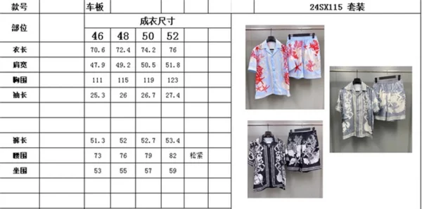 2024SS Versace Silk Suit - rep clothes