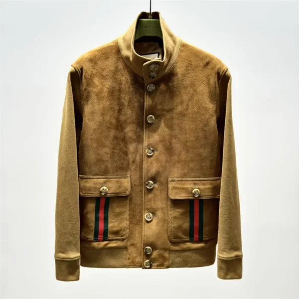 2024 Gucci Real Leather Jacket - Gucci replica