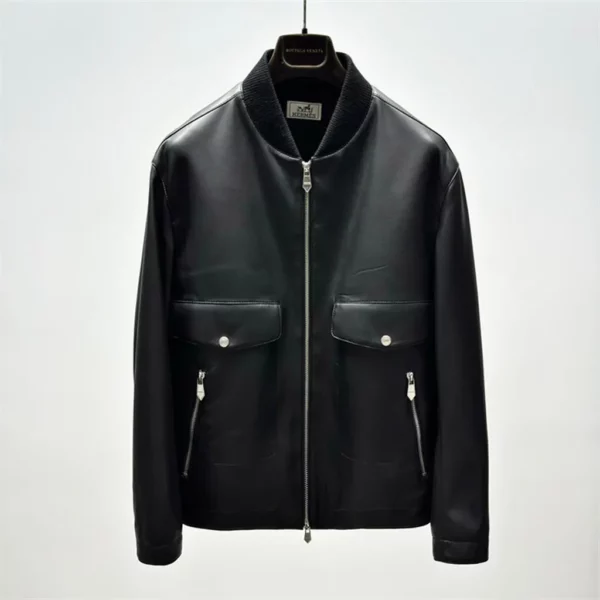 2024fw Hermes Real Leather Jacket - Replica jacket