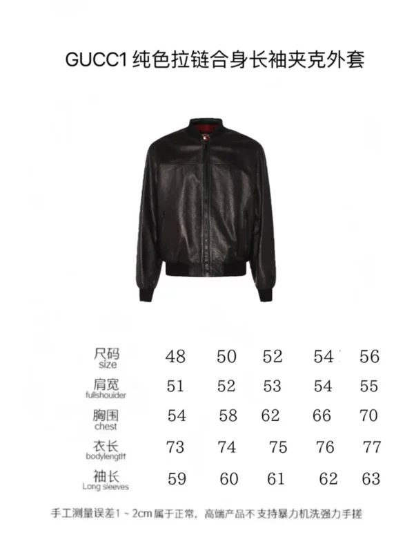 2024 Gucci Real Leather Jacket - Gucci replica