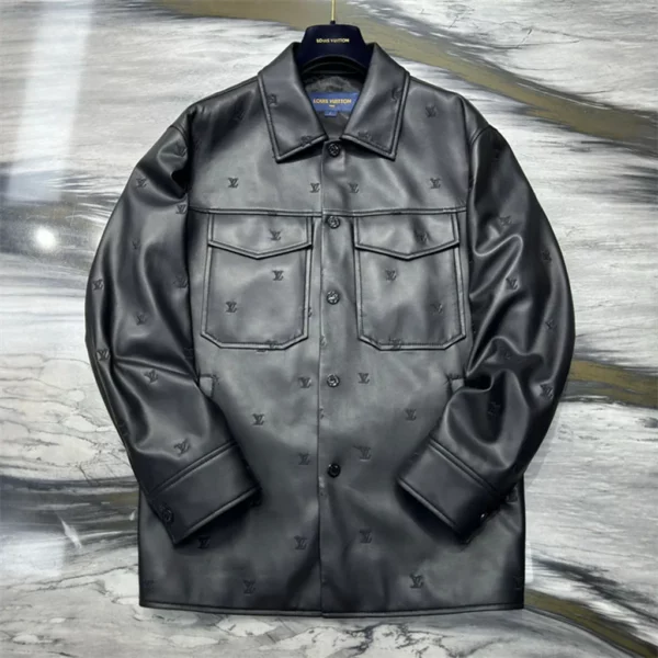 22024fw Louis Vuitton Real Leather Jacket - Replica jacket