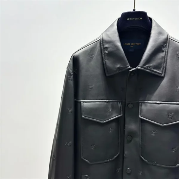 22024fw Louis Vuitton Real Leather Jacket - Replica jacket