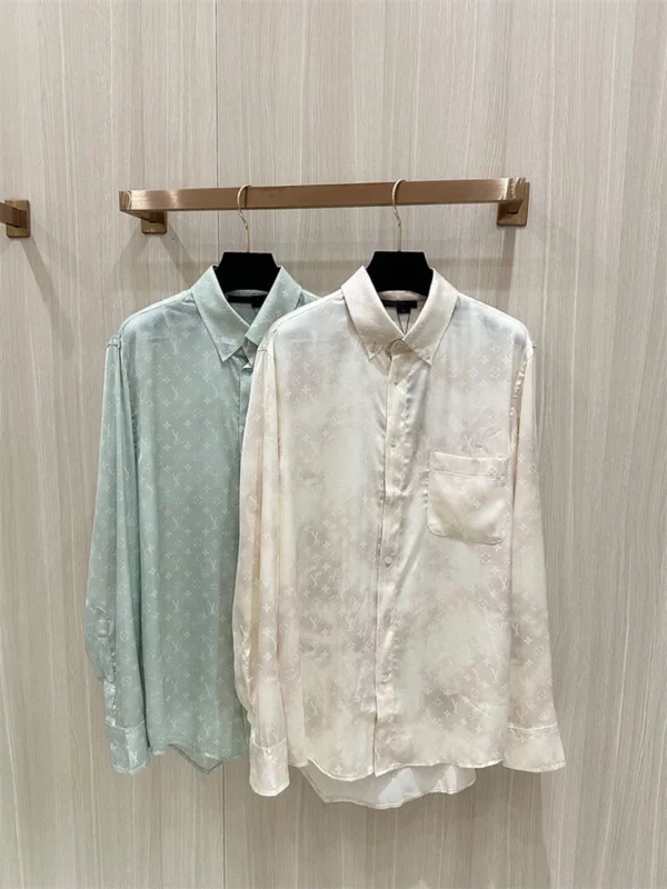 2024fw Louis Vuitton Real Silk Shirt - Replica Louis Vuitton