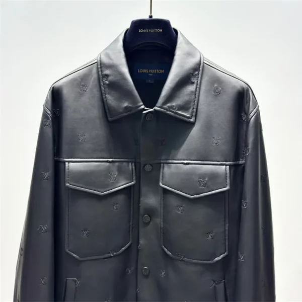 22024fw Louis Vuitton Real Leather Jacket - Replica jacket