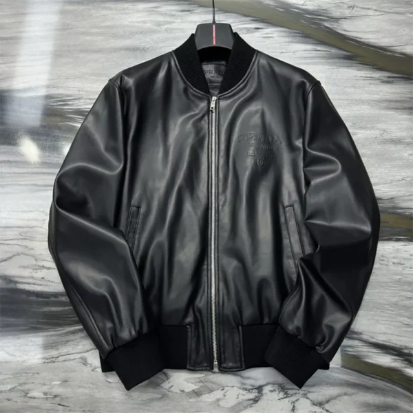 2024fw Prada Real Leather Jacket - Prada replica