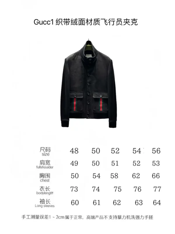 2024 Gucci Real Leather Jacket - Gucci replica