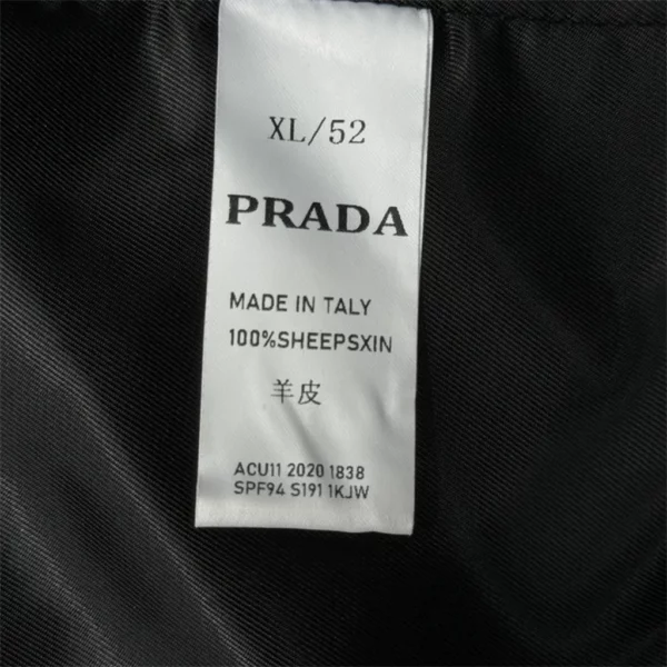 2024fw Prada Real Leather Jacket - Prada replica