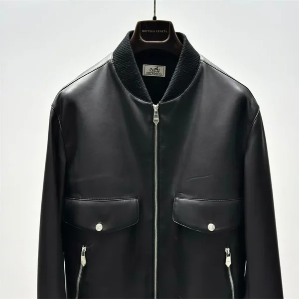 2024fw Hermes Real Leather Jacket - Replica jacket