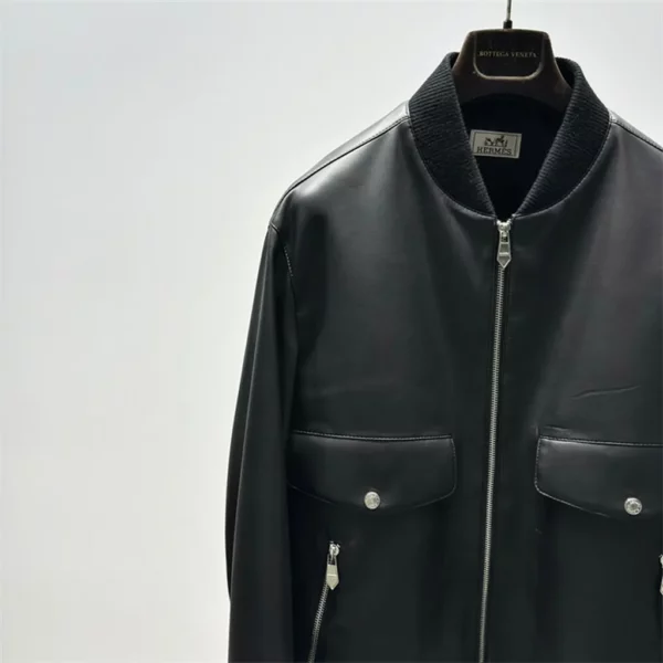 2024fw Hermes Real Leather Jacket - Replica jacket