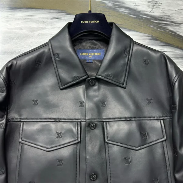 22024fw Louis Vuitton Real Leather Jacket - Replica jacket