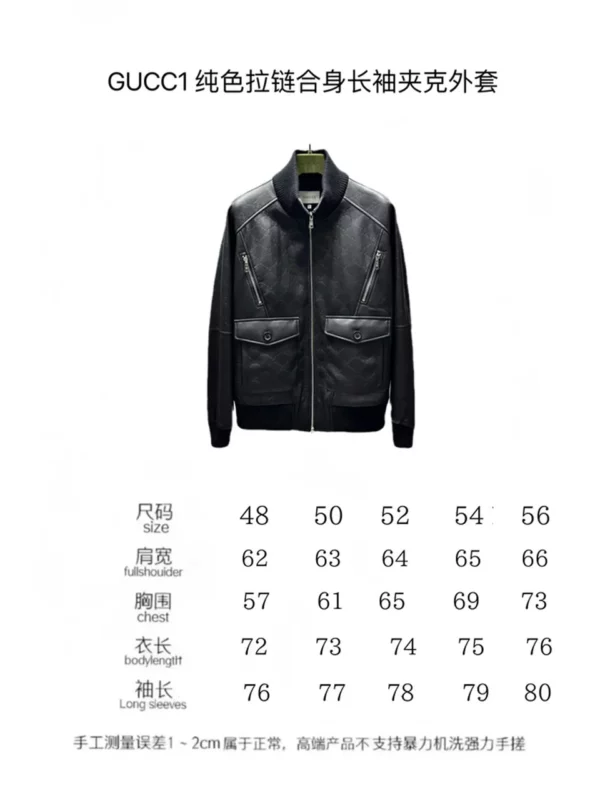 2024 Gucci Real Leather Jacket - Gucci replica