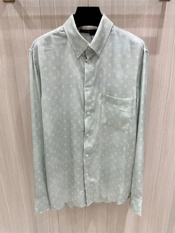 2024fw Louis Vuitton Real Silk Shirt - Replica Louis Vuitton