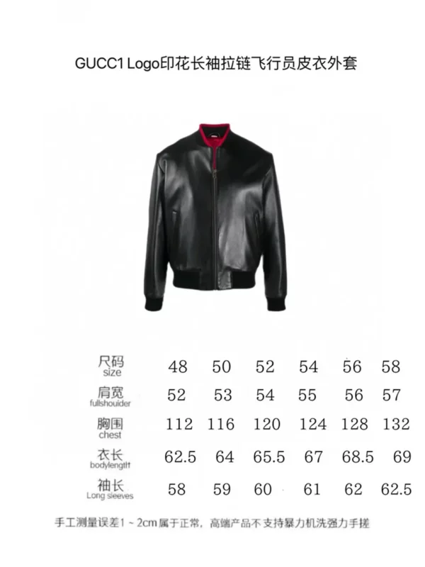 2024 Gucci Real Leather Jacket - Gucci replica