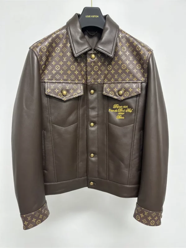 2024fw Louis Vuitton Leather Jacket - Replica Louis Vuitton