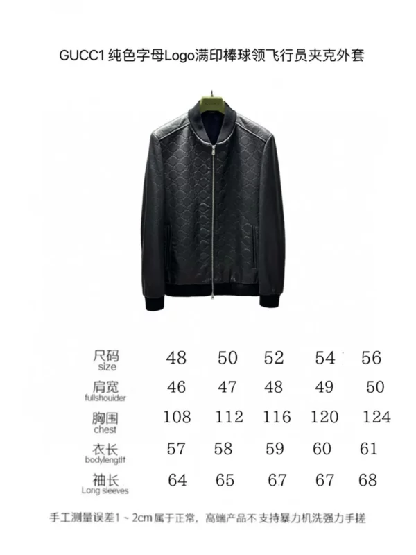 2024 Gucci Real Leather Jacket - Replica jacket