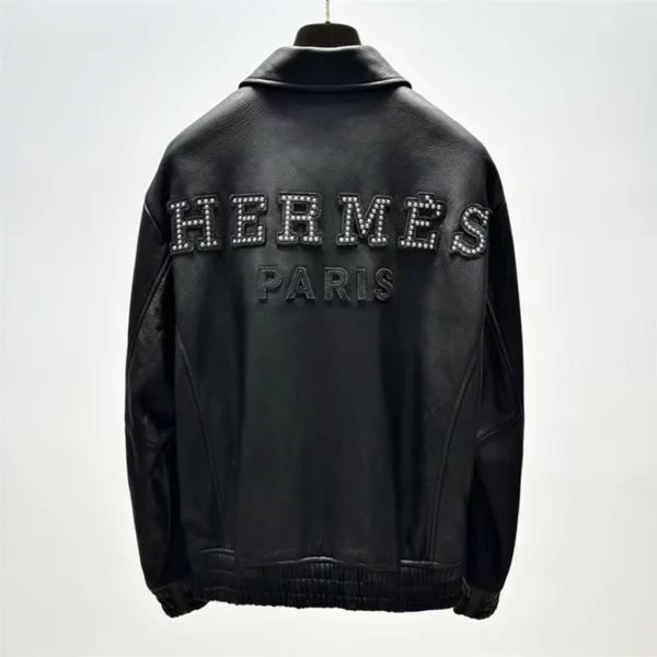 2024fw Hermes Real Leather Jacket - Replica jacket