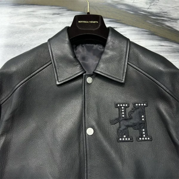 2024fw Hermes Real Leather Jacket - Replica jacket