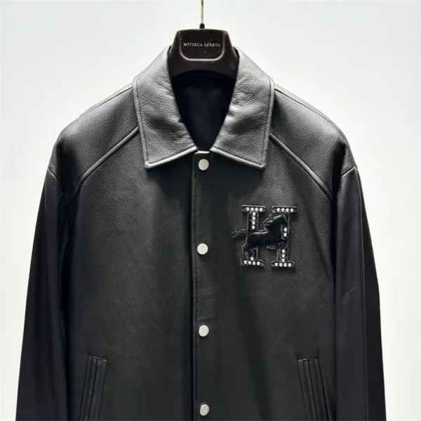 2024fw Hermes Real Leather Jacket - Replica jacket