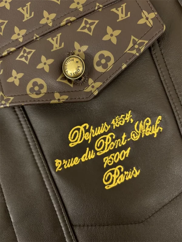 2024fw Louis Vuitton Leather Jacket - Replica Louis Vuitton