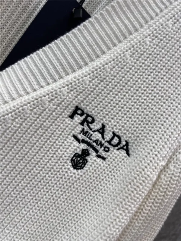 prada v neck knitted cardigan