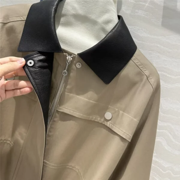 Hermes work pocket mid length trench coat