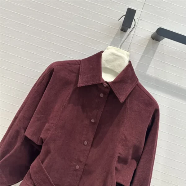 MaxMara corduroy lace up shirt