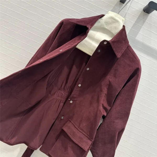 MaxMara corduroy lace up shirt