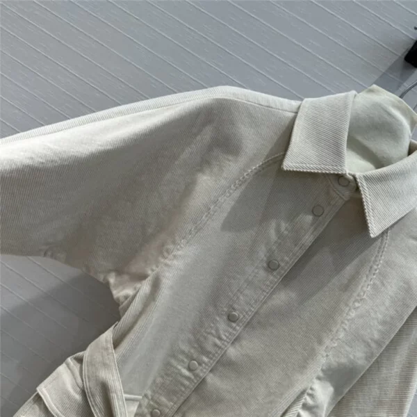 MaxMara corduroy lace up shirt